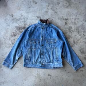 Vintage 80s marlboro country store denim jean jacket